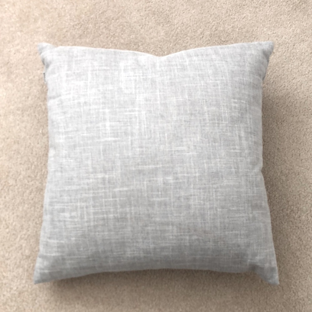 Square Grey Pillow Sham